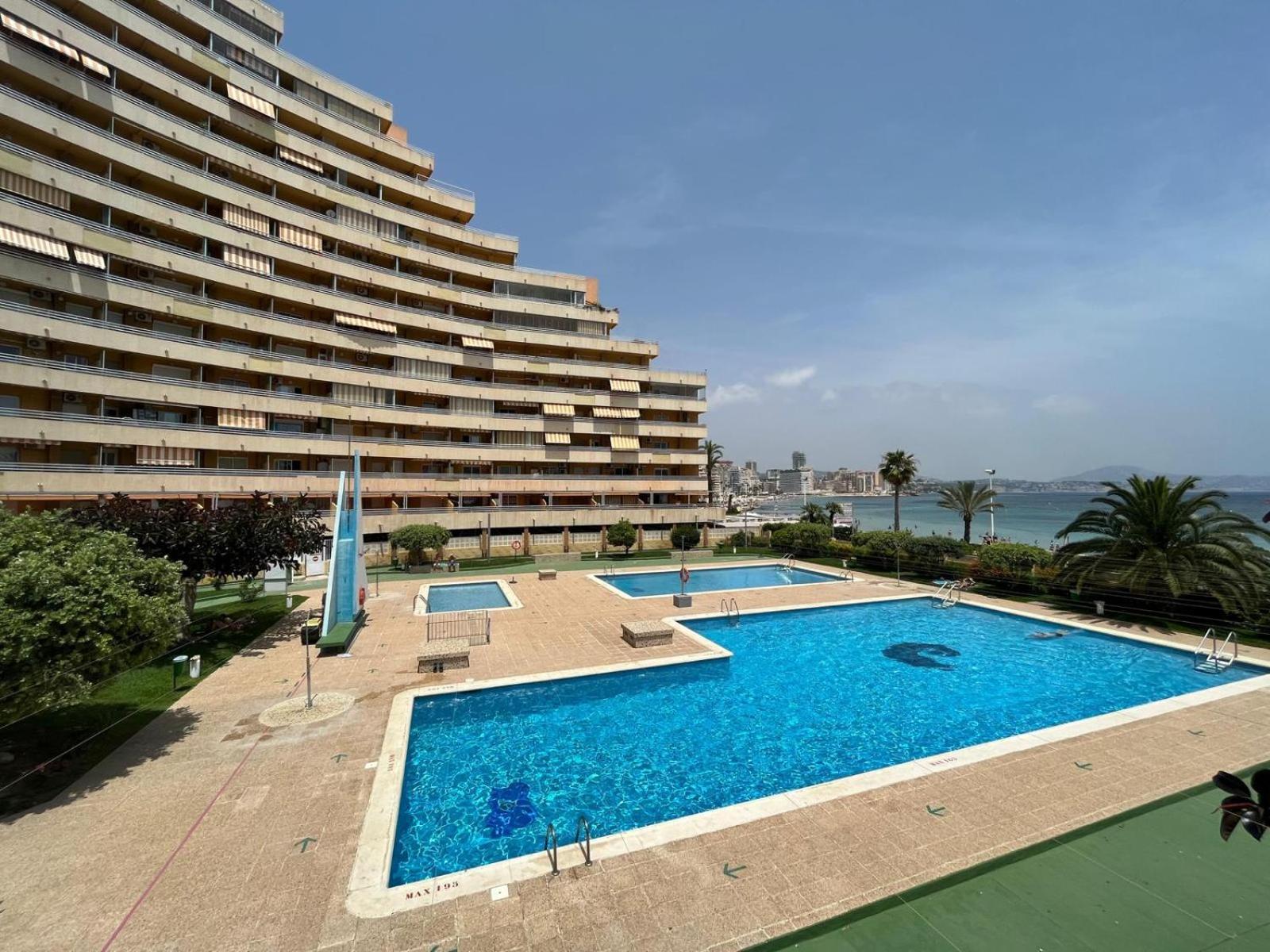 Calpe Apartamento 1A Linea De Playa Piscina Reformado Wifi Aire Exterior photo